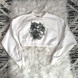 Darc Sport Wolves cropped sweatshirt size small